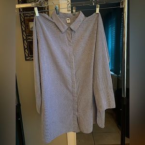 Old Navy NWOT striped button down tunic 3x